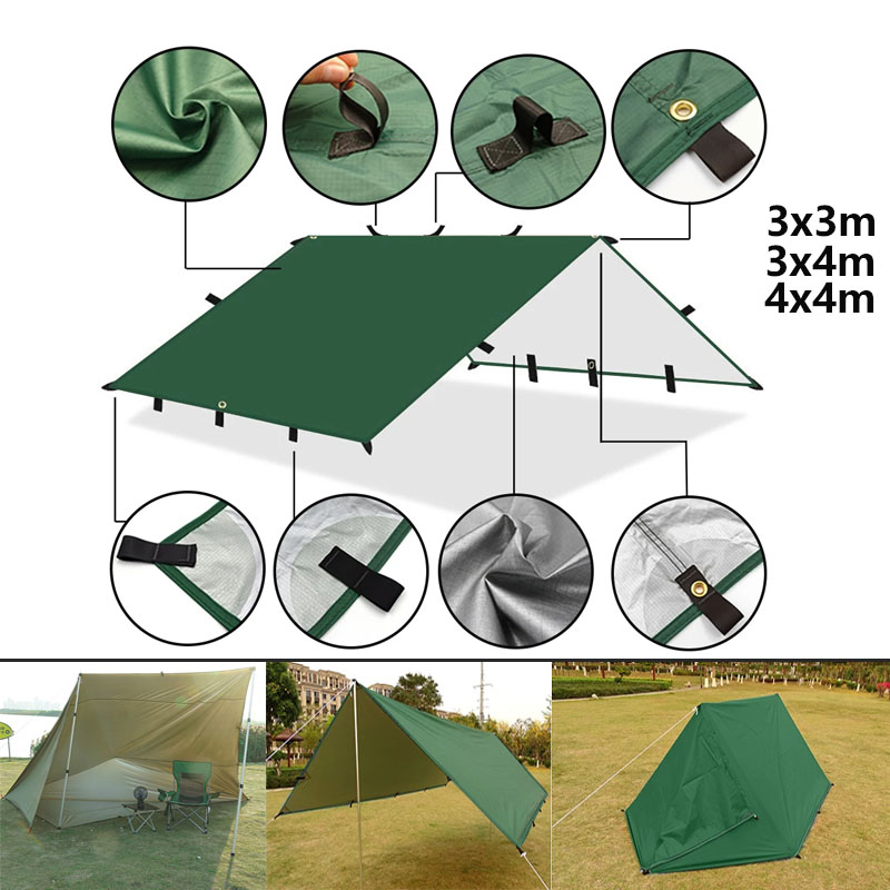 Outdoor Camping Automatic Quick Opening Tent - 4x4m 4x3m 3x3m 19 Pontos de