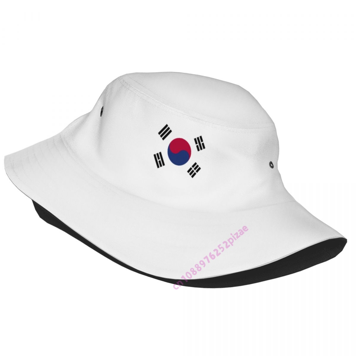 Outdoor Camping Korea - Chapéu de Sol Unissex com Bandeira