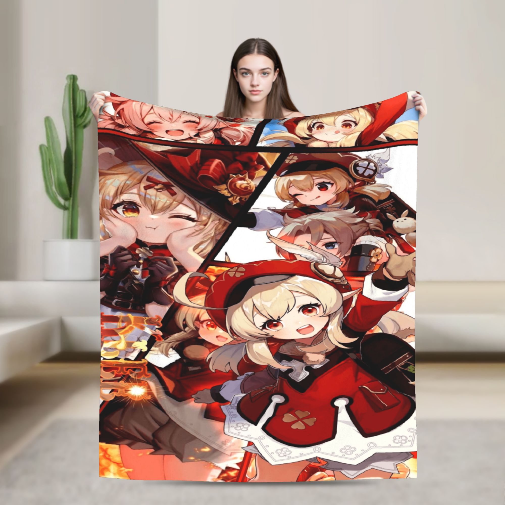 Outdoor Camping Games For Adults - Cobertor Confortável de Anime G-Genshin Impact,