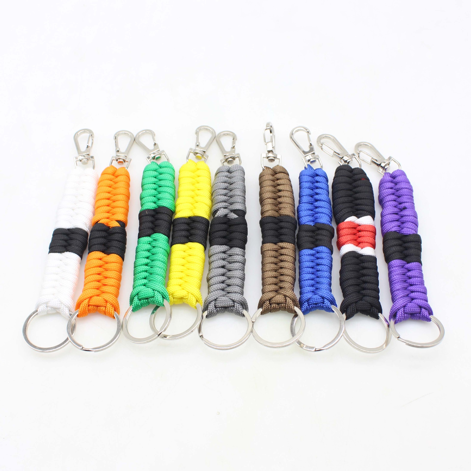 Outdoor Camping Ideas - Military Paracord Keychain Ring Corda de