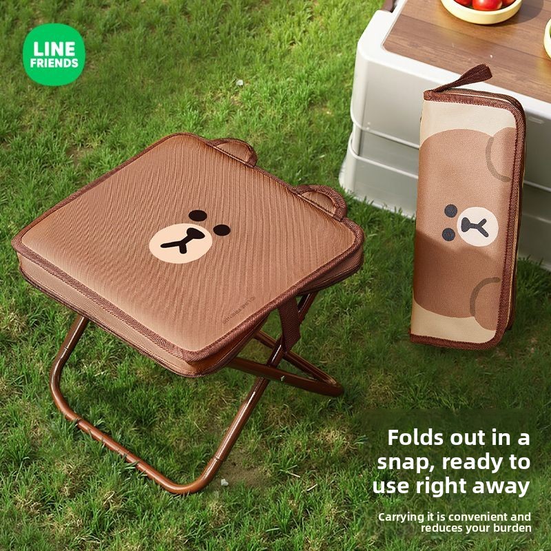 Outdoor Camping Korea - Cadeira Dobrável LINE FRIENDS Brown Cony