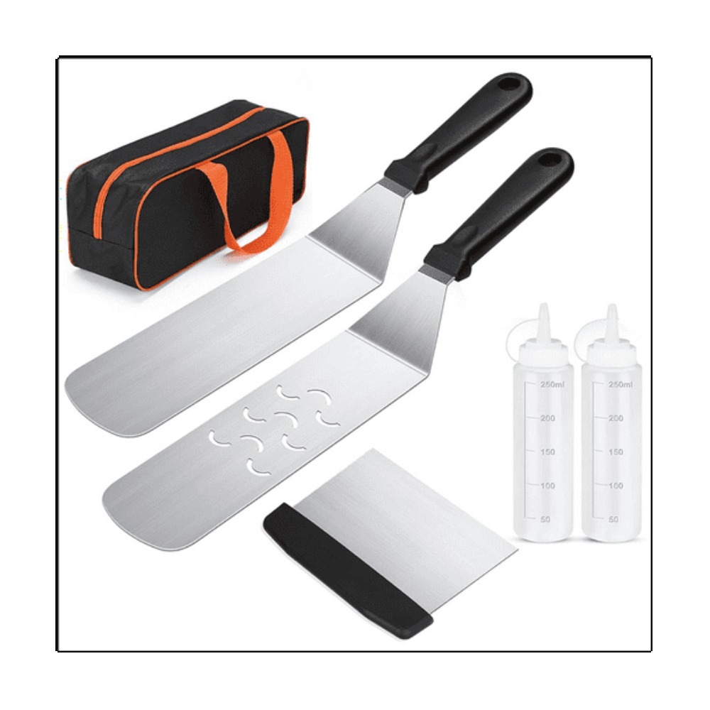 Outdoor Camping Griddle - Conjunto de ferramentas para churrasco, 6