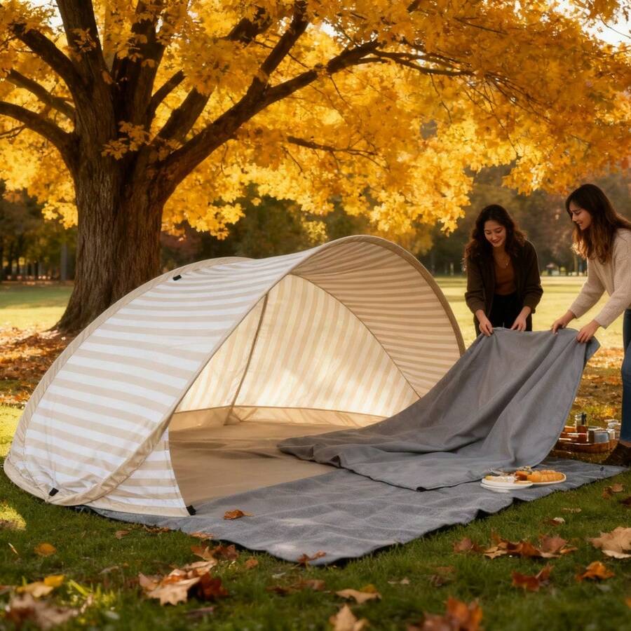 Outdoor Camping Automatic Quick Opening Tent - Tenda de Praia Pop-Up para 2