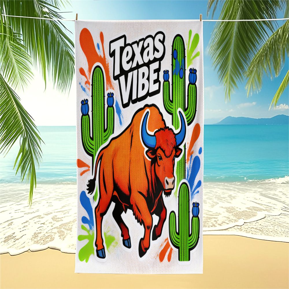 Toalha de Praia Texas Vibe com - Outdoor Camping In Texas avaliação e preço