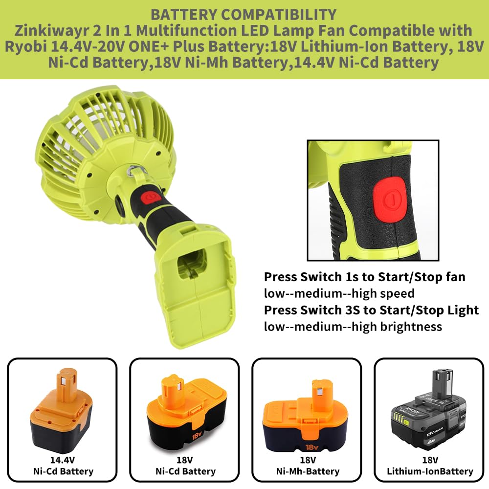 Cordless portáteis LED luz fãs - Outdoor Camping Jobs avaliação e preço