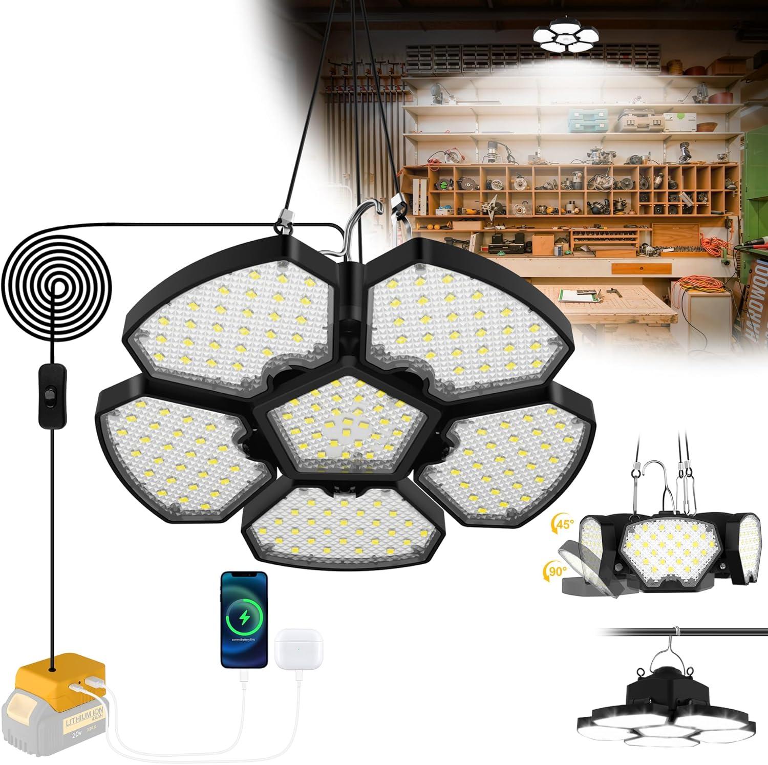 Lanterna de Trabalho LED para  - Outdoor Camping Jobs avaliação e preço