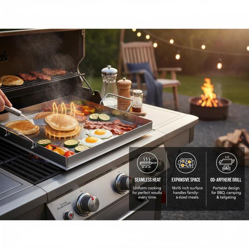 Chapa de Grelhar Universal Ret - Outdoor Camping Griddle avaliação e preço