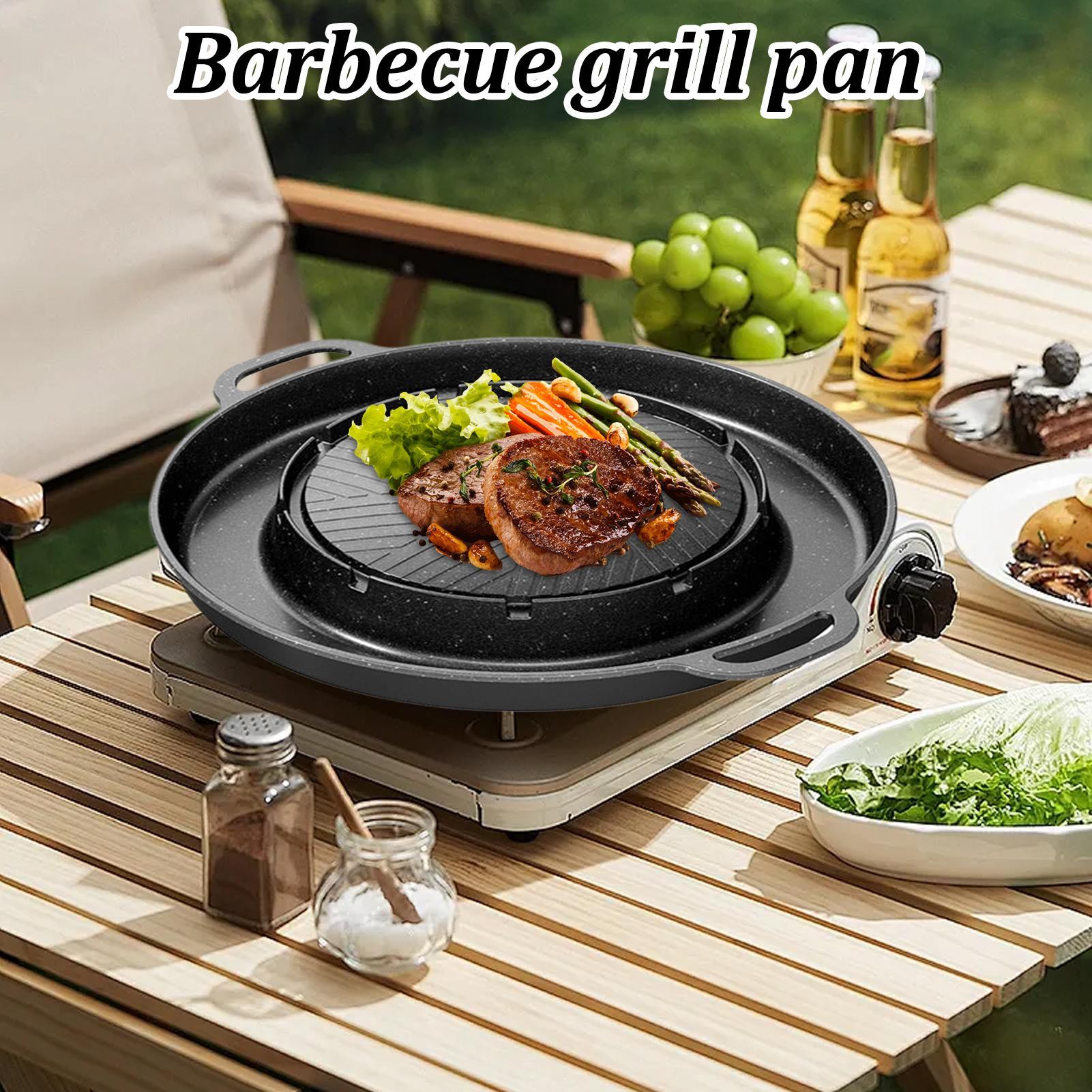 Grelha e panela quente 2 em 1  - Outdoor Camping Griddle avaliação e preço