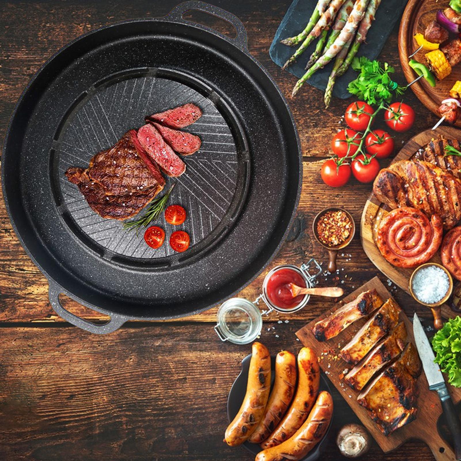 Grelha e panela quente 2 em 1  - Outdoor Camping Griddle avaliação e preço