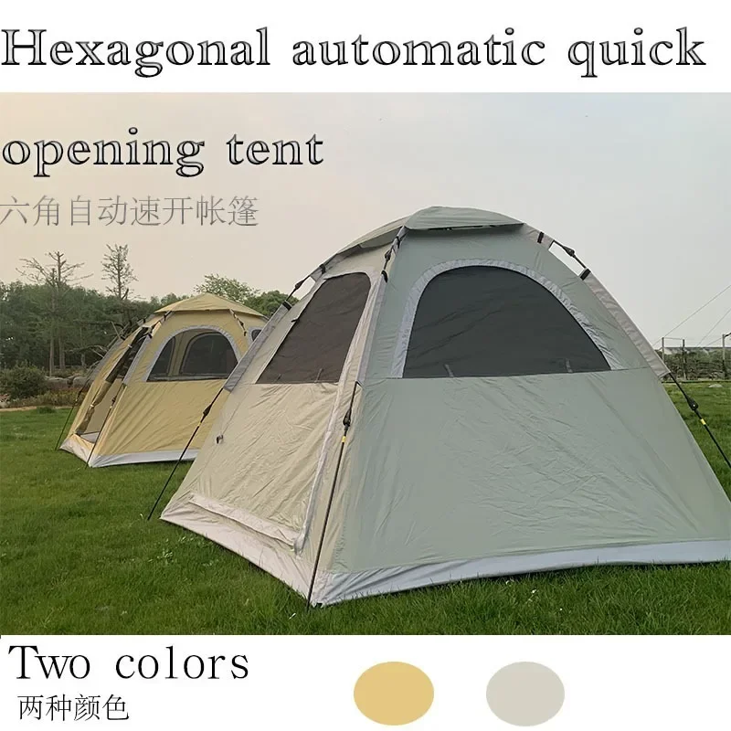Tenda portátil de camada dupla - Outdoor Camping Automatic Quick Opening Tent avaliação e preço