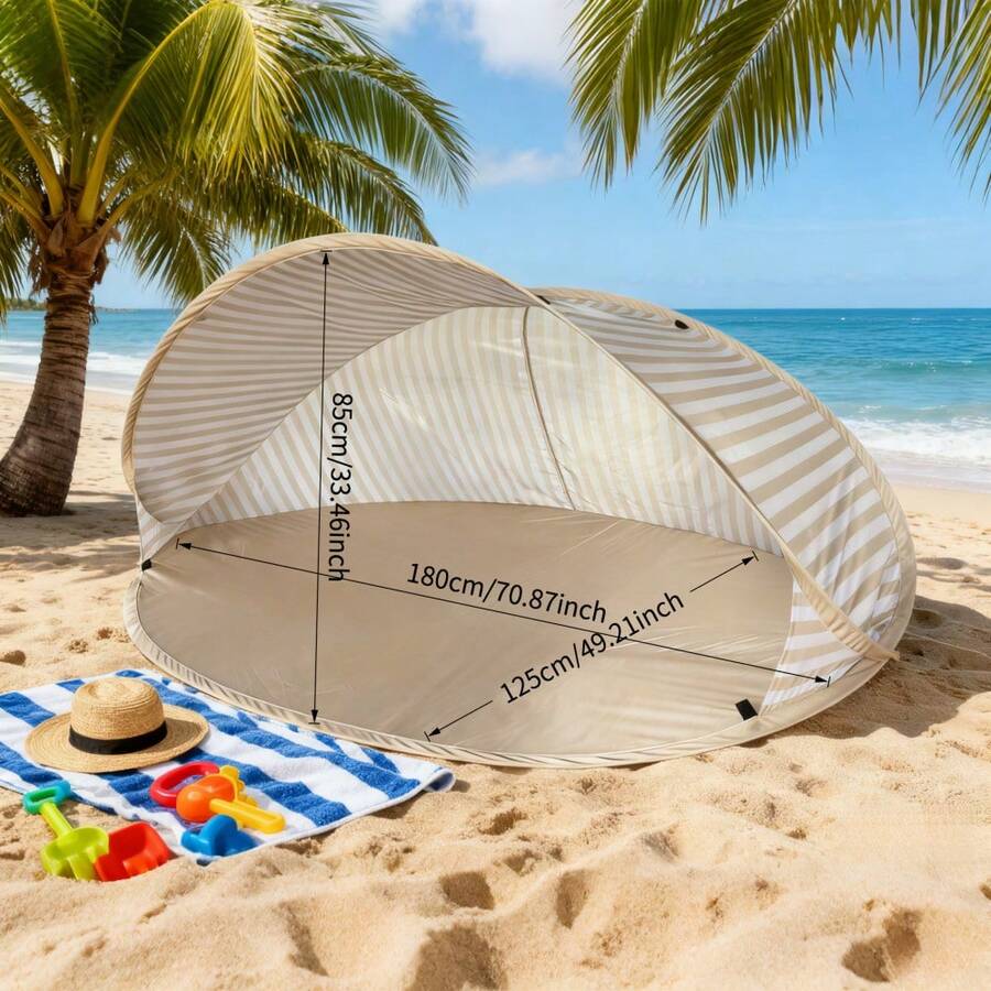 Tenda de Praia Pop-Up para 2 P - Outdoor Camping Automatic Quick Opening Tent avaliação e preço