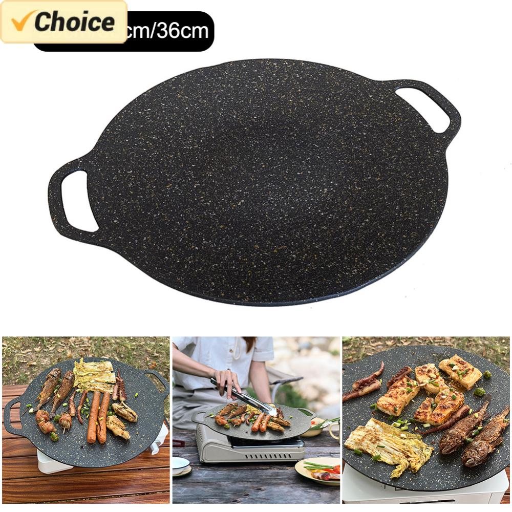 Coreano Non-Stick Outdoor Gril - Outdoor Camping Griddle avaliação e preço