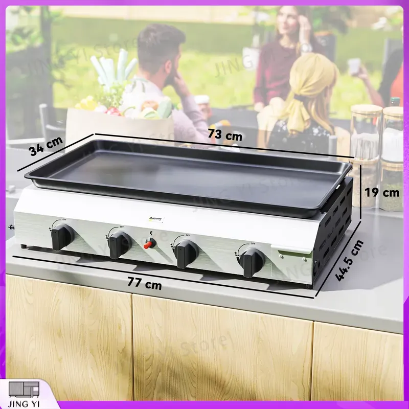 Churrasqueira a Gás com Grelha - Outdoor Camping Griddle avaliação e preço