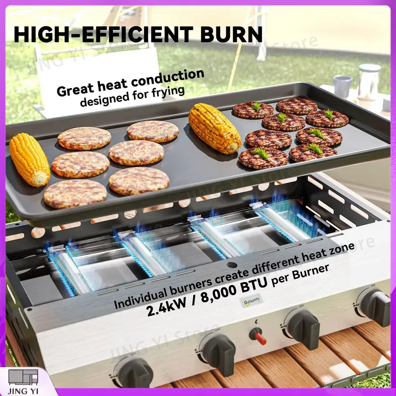 Churrasqueira a Gás com Grelha - Outdoor Camping Griddle avaliação e preço