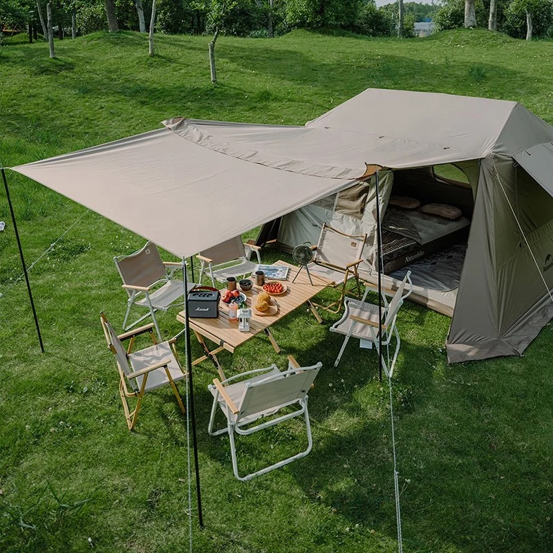 【Ao Ar Livre】Naturehike Villag - Outdoor Camping Automatic Quick Opening Tent avaliação e preço