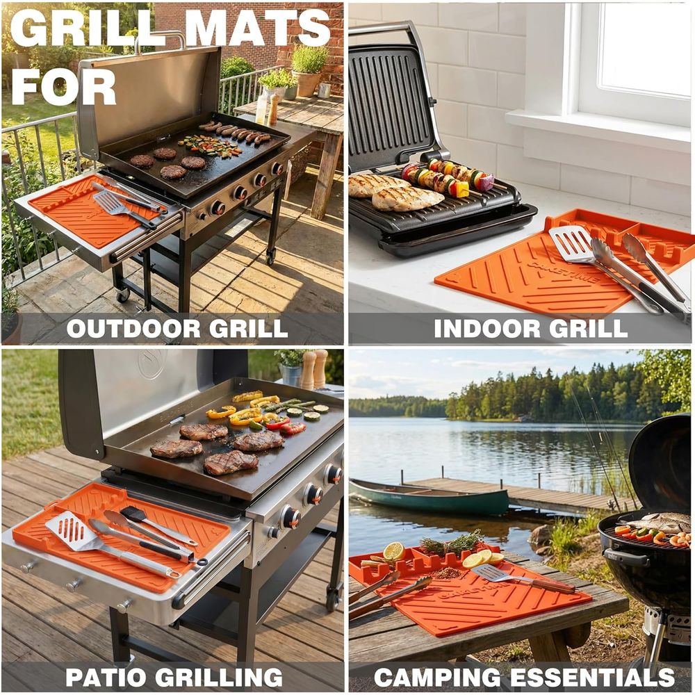 Tapetes de Silicone para Grelh - Outdoor Camping Griddle avaliação e preço