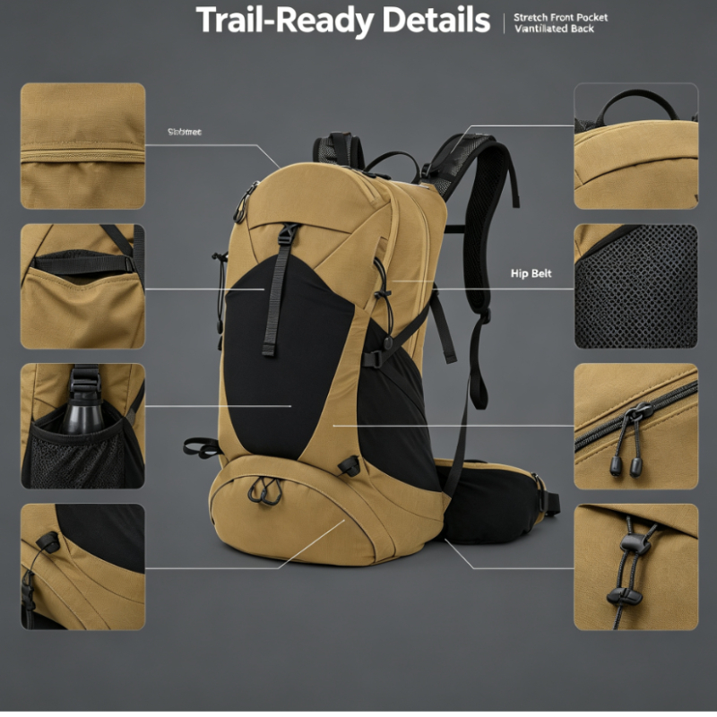 Mochila Grande Impermeável e R - Outdoor Camping Backpack avaliação e preço
