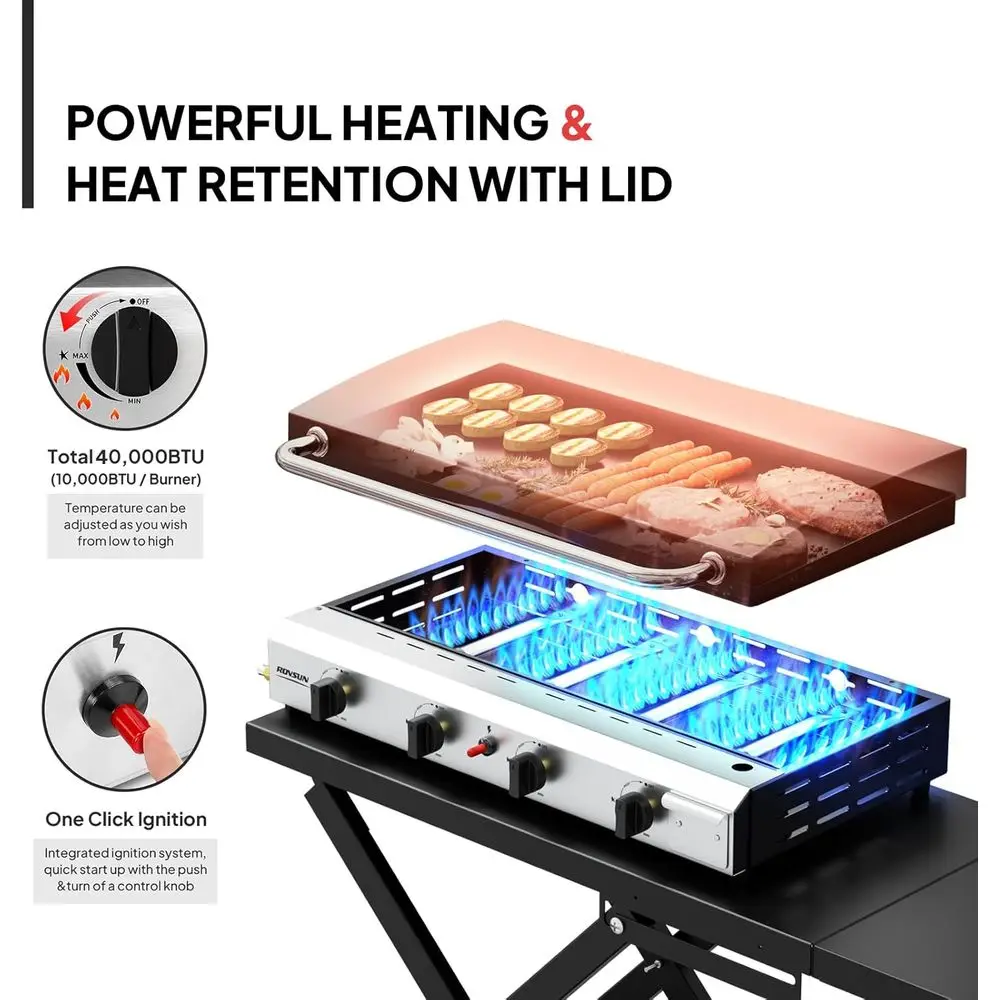 Churrasqueira Portátil a Gás P - Outdoor Camping Griddle avaliação e preço