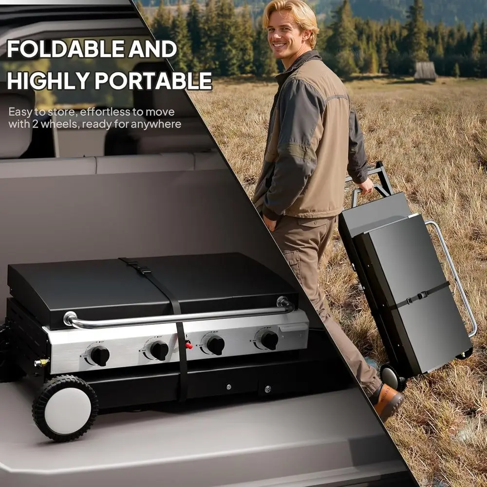 Churrasqueira Portátil a Gás P - Outdoor Camping Griddle avaliação e preço