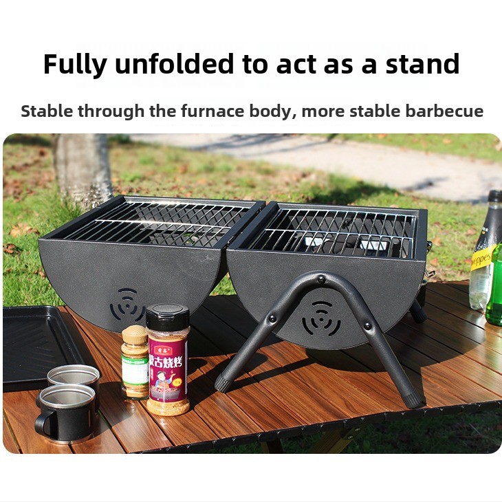 Churrasqueira de Aço Carbono p - Outdoor Camping Griddle avaliação e preço